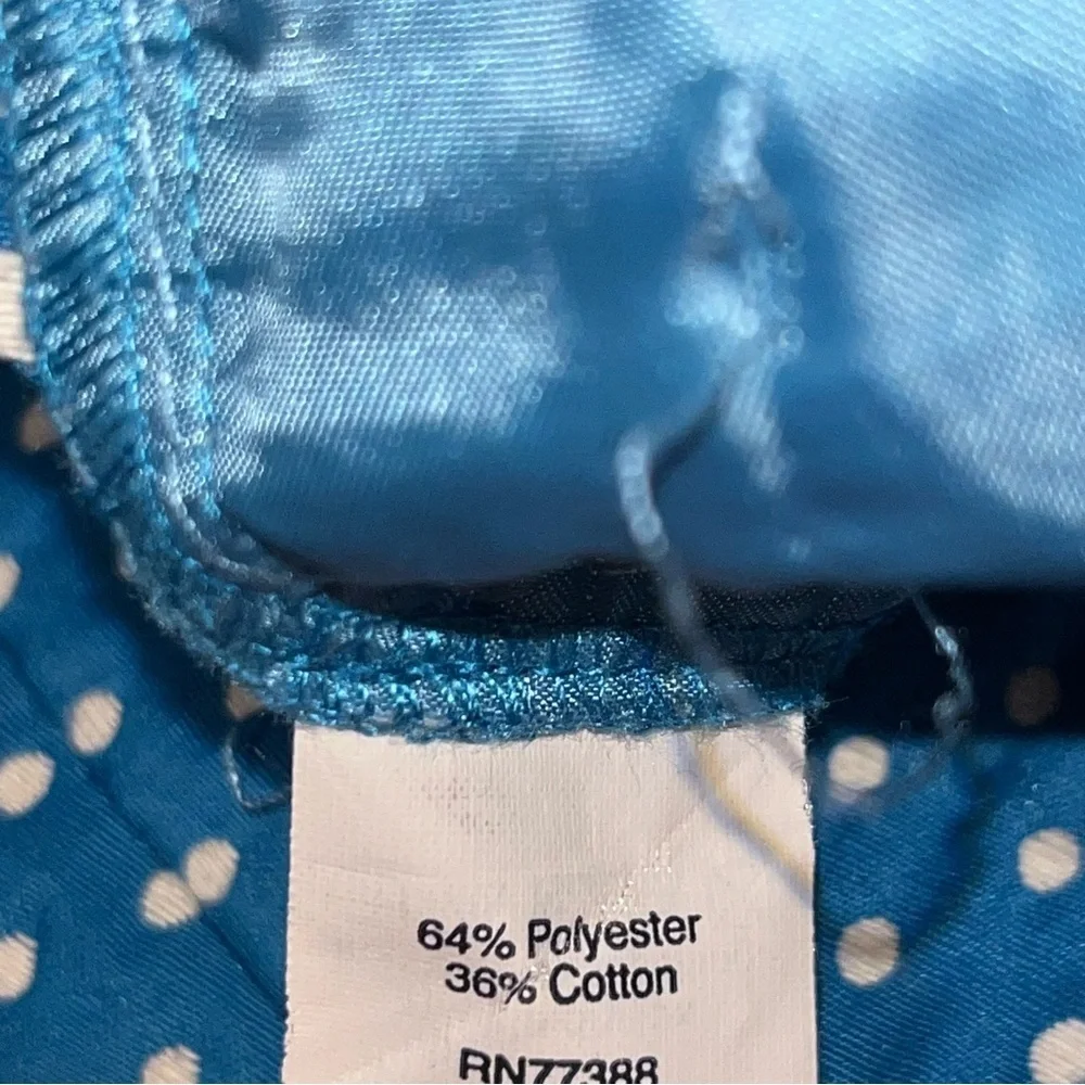 J.Crew Cafe Capri Polka Dot Pants Women's Size 4 Blue Mid Rise Stretch
